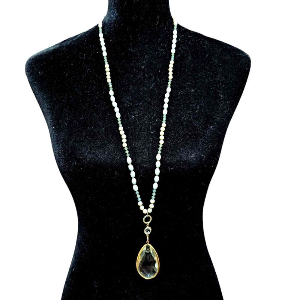 Handmade Beaded Long Necklace - Picture 3 of 7